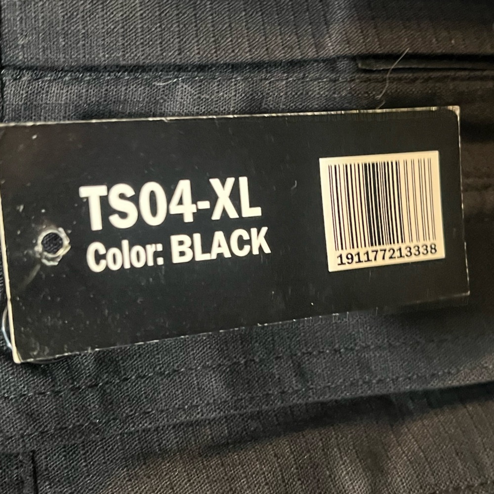 NWT RYNO Gear Men’s Short Sleeve Black Button-Down Shirt - XL - Picture 5 of 7